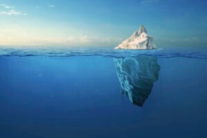 Vista de un iceberg en el Ártico